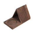 thumbnail image 2 of Fwttom Home Wooden Triangular Reading Shelf with Cup Base Book Wooden Ornament Solid Wood, 2 of 8