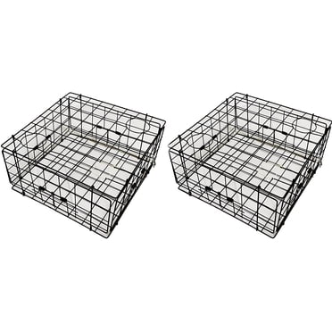 Lot de 2 de KUFA Piège à Crabe de 24 Pouces Enduit de Vinyle (24"X24"X12 Pouces) S60x2
