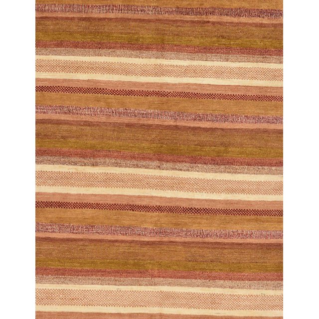 Ahgly Company Indoor Rectangle Abstract Orange Abstract Area Rugs, 7' x 10'