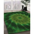 thumbnail image 3 of Ahgly Tapis Rectangulaire Lavable en Machine Intérieur Transitionnel Vert Forêt Foncé, 8 Pieds x 10 Pieds, 3 of 7