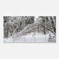 thumbnail image 2 of Buggy Forêt d'Hiver Noir et Blanc - Art sur Toile Forêt Moderne, 2 of 3
