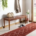 thumbnail image 1 of Safavieh Amalia Leather Bench, 1 of 9