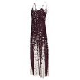 thumbnail image 4 of Robe de Soirée Élégante Grande Taille pour Femmes Mode Été Longue Robe avec Bretelles, 4 of 6