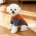 thumbnail image 3 of Reflective Striped Pet Sweater Warm Toned Pullover With D Ring For Small Dogs And Cats Winter Cozy Wear, 3 of 4