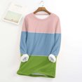 thumbnail image 1 of Hauts pour Femmes à Manches 3/4, Grand Haut Raglan Ample pour Femmes, sous-Couche Chaude en Laine d'Agneau Épaissie et en Velours, Chandail en Molleton Col Rond d'Halloween en Liquidation, 1 of 4