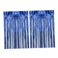 thumbnail image 3 of Abbracc 2 Pcs Rideaux à Franges en Aluminium Décoration pour Célébration Fête Scène Performance Bleu, 3 of 9