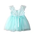 thumbnail image 3 of Robe de Fête Formelle pour Bébé Fille, Princesse, Dentelle, Tulle, Fleurs, Robe de Soirée Chic, 3 of 3