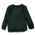 thumbnail image 4 of LSLJS Mode Femme Faux Court Col en V Uni Manteau à Manches Longues Polyvalent Haut Haut de Gamme, 4 of 7
