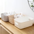 thumbnail image 2 of Storage Basket Solid Color Space-Saving Plastic Tissue Makeup Holder Home Decor, 2 of 10