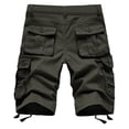 thumbnail image 5 of Ketyyh-chn99 Men's Cargo Pants Summer Drawstring Fashion Fall Men's Summer Fashion And Leisure Pants With Multi-pocket Solid Color Overalls Army Green,XL, 5 of 5