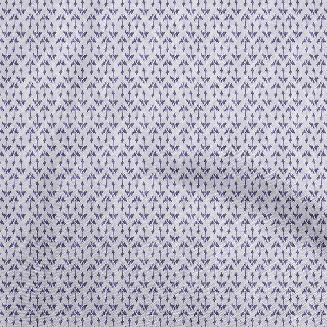 oneOone Polyester Spandex Violet Fabric Asian Dabu Sewing Material Print Fabric By The Yard 56 Inch Wide