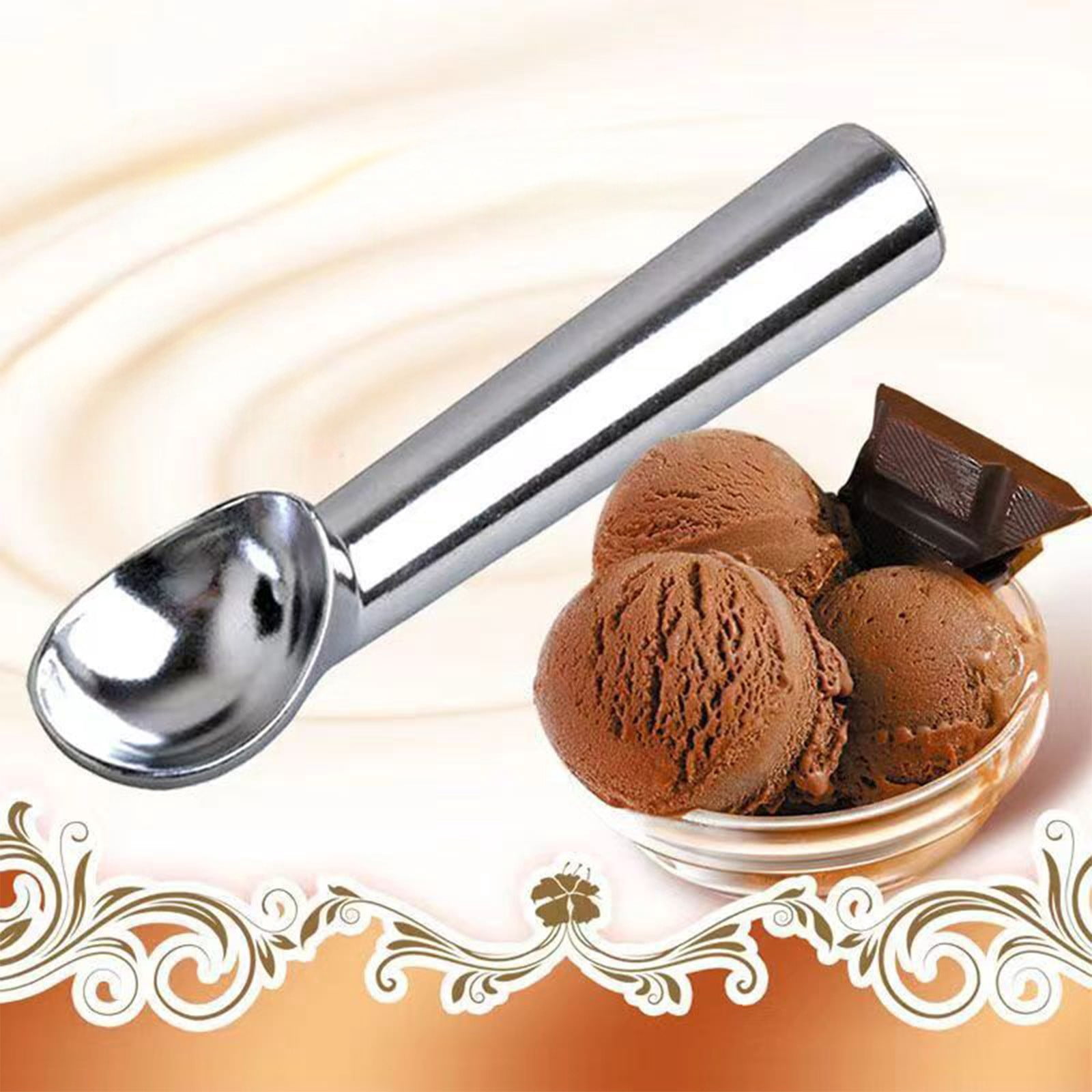 BAOPAI Heavy Duty Ice Cream Scoop with Sturdy Stainless Steel Construction for Good Scooping of Ice Cream Sorbet Fruit Melon and More Dishwasher Safe and Easy to Use