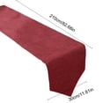 thumbnail image 3 of JASKFLY Long Table Sheer Runner for Weddings & Parties Solid Color Linen Table Runner 30x210cm(120 -150cm Tables)Claret, 3 of 9