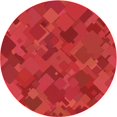 thumbnail image 1 of Ahgly Company Tapis Rond Lavable en Machine Intérieur Transitionnel Rouge, 8 Pieds Rond, 1 of 7