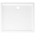 thumbnail image 3 of vidaXL Plateau de Base de Douche Rectangulaire en ABS Blanc 80x90 cm, 3 of 4