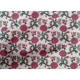 thumbnail image 4 of oneOone Cotton Cambric Fabric Leaves & Floral Block Print Sewing Fabric BTY 56 Inch Wide, 4 of 4