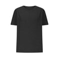thumbnail image 4 of FAIWAD Womens Short Sleeve Tops Summer Round Neck Short Sleeve Plus Size T Shirts Causal Beach Vacation Basic Tees, 4 of 6