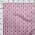 thumbnail image 2 of oneOone Polyester Lycra Fabric Floral & Flying Swan Block Print Fabric BTY 56 Inch Wide, 2 of 4
