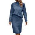 thumbnail image 2 of EQWLJWE Chandails à Col Roulé 2023 pour Femmes, Décontractés, à Manches Longues, Robe Chandail Tricotée d'Hiver, 2 of 5