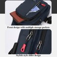 thumbnail image 4 of Ovzne Fashionable Embroidery Diamond Shoulder Crossbody Bag Large Capacity Watertight Backpack With Data Hole On Clearance, 4 of 6