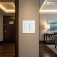 thumbnail image 2 of Lutron Electronics Plaque Murale Claro 2G Blanc CW-2-WH, 2 of 7