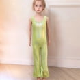 thumbnail image 2 of MIASHUI Girl's Jumpsuits Sequin Summer Sleeveless One Piece Sets Long Pants Rompers,Light Green,11-12 Years, 2 of 6