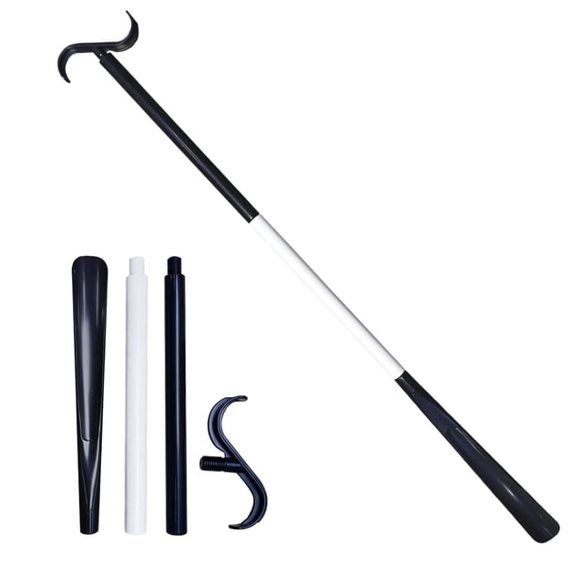 LSLJS Dressing Aid Rod Stick with Shoe Horn with Sock Removal Tool Extend, Home Accessories