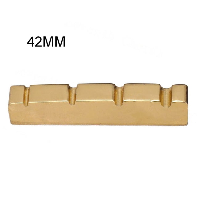 4 String Brass Nut 38 42Mm Bridge Gold Plated for Electric Brass Parts