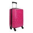 thumbnail image 3 of Valise Rose Hello Kitty avec Motif de Nœuds et 4 Roues, 20 po, 3 of 9