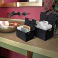 thumbnail image 3 of Sorbus Ensemble de Paniers Tressés 3 Pcs - Noir, 3 of 3