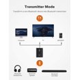 thumbnail image 2 of TaoTronics Bluetooth Transmitter Receiver, 2-in-1 Audio Adapter for Lossless Sound with AptX Low Latency, 2 of 4