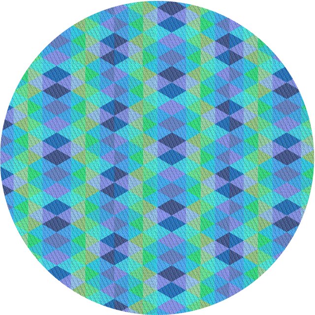 Ahgly Company Tapis d'Intérieur Lavable en Machine Carré Transitionnel Bleu Lierre, 3 Pieds Carré