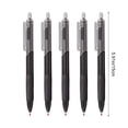 thumbnail image 3 of Gel Pens 0.5mm Fine Point Black Ink | 5 Pack Smooth Writing Frosted Non-Slip Grip | Multicolor Professional Office Journal Note Pens | Durable Clip | 2ml Each | 15cm Size | Gift Set, 3 of 6