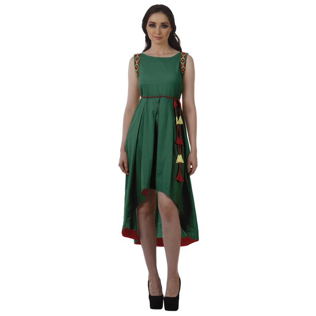 Moomaya Robes Asymétriques Femmes Décontractées Longues Sans Manches Robes de Soirée