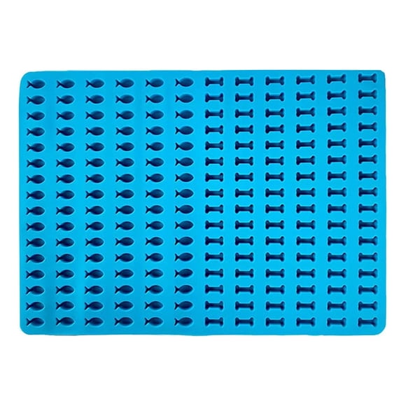 Dog Mats for Food and Water Multi-Purpose Silicone Mat Fish Shapes Mat Baking Mat Dog Biscuits Dog Mat for Food and Water Silicone Baking Mats for Oven Dog Biscuits for Medium Dogs
