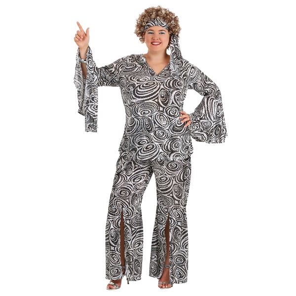 Plus Size Foxy Disco Lady Costume