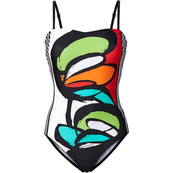 Swimwear for Women One Piece Women Swimwear Bikini Print Push-Up Padded Bathing Beachwear