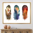 thumbnail image 3 of Designart Colourful Boho Feather Set IX FLOAT FRAME WALL ART, 3 of 4