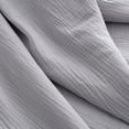thumbnail image 4 of Better Homes & Gardens Gauze Reverse to Cozy Knit Throw Blanket Soft Silver, 50"X72", 4 of 4