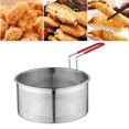 thumbnail image 1 of ziyahi Panier de Friteuse Outil de Cuisine Maille Panier Passoire pour Restaurant L, 1 of 9