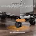 thumbnail image 4 of Adjustable Mobile CPU Stand Heavy-Duty PC Tower Stand With 4 Caster Wheels Ventilated Under Desk CPU Holder PC Floor Cart, 4 of 8