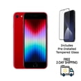 thumbnail image 1 of Refurbished Apple iPhone SE (3rd Gen) A2595 (Fully Unlocked) 128GB Red (Grade A+) w/ Pre-Installed Tempered Glass, 1 of 4