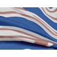 thumbnail image 4 of oneOone Rayon Blue Fabric Stripes Sewing Craft Projects Fabric Prints By Yard 56 Inch Wide-NN7, 4 of 4