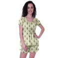 thumbnail image 1 of Moomaya Pyjama en Coton pour Femmes, Ensemble de Nuit 2 Pcs avec Shorts, Ensembles de Pyjama avec Shorts, 1 of 7