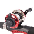 thumbnail image 3 of Langgg Moulinet de Pêche Mini Roue en Métal Appât Vitesse de Lancer Ligne de Mer Droite Fil de Navire Attirail Outil Ajustable Traîne pour Spinning Rouge, 3 of 6