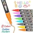 thumbnail image 1 of RKSTN Water Color Pen Metal Flash Color Fluorescent Pen Set 3ml Per Pen, 1 of 4