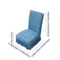 thumbnail image 3 of Jupe Courte Housses de Chaise Maison Coussin Dossier une Housses de Chaise de Salle à Manger Universelles Housses de Tabouret Housses de Siège Extensibles Housses de Chaise de Table à Manger Housse Housse, 3 of 6