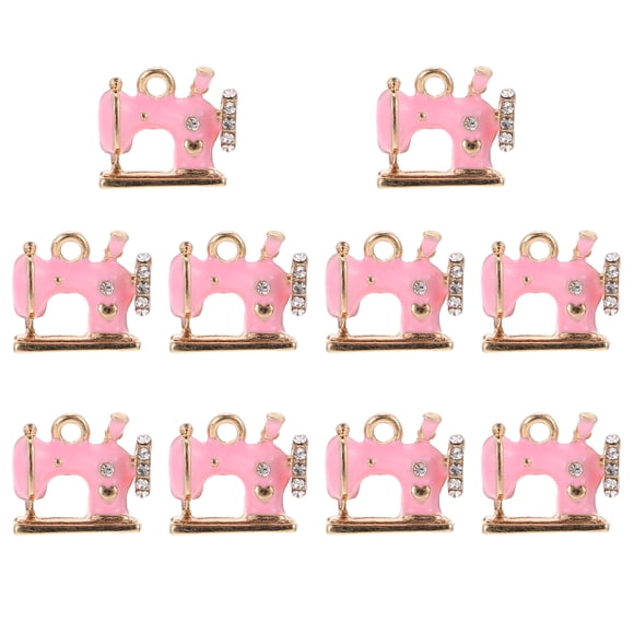 Milisten 10 Pcs Jolis Pendentifs Bijoux Forme de Machine à Coudre Décors Porte-Clés Pendentifs