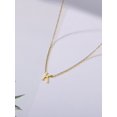 thumbnail image 5 of 1pc Stainless Steel Simple Basic Letter Necklace, 26 Letter Pendant For Unisex, Couple, Birthday Gift, 5 of 5