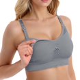 thumbnail image 2 of Women‘s Wireless Lace Up Front Open Lactation Bra  Comfortable Buckle Up Lactation Bra, 2 of 5